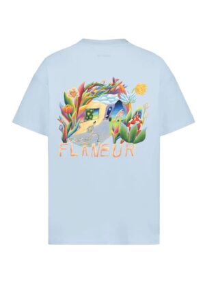 FLANEUR T-Shirt LIGHT BLUE  F15117 – Image 2