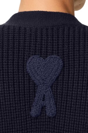 AMI Gilet 4011 NAVY BLUE  Ukc168.Kn0068 – Image 2